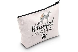 Whippet Mom Makeup Bag: Perfect Gift for Whippet Lovers