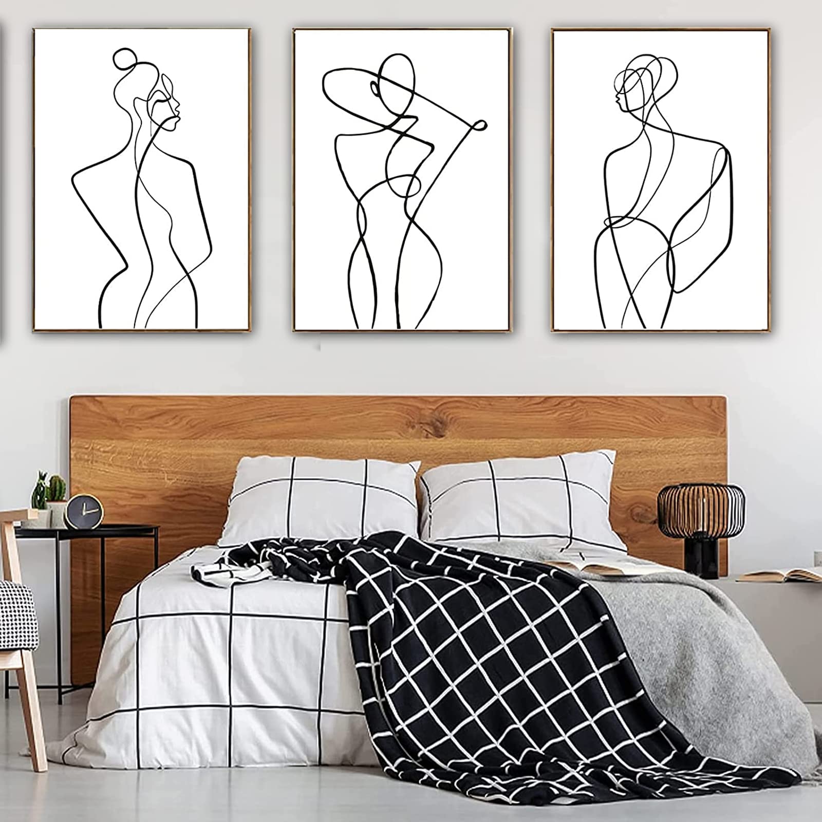 LXTOPN Minimalist Line Art Prints, Set of 3 Abstract Line Wall Art Poster - Image 3