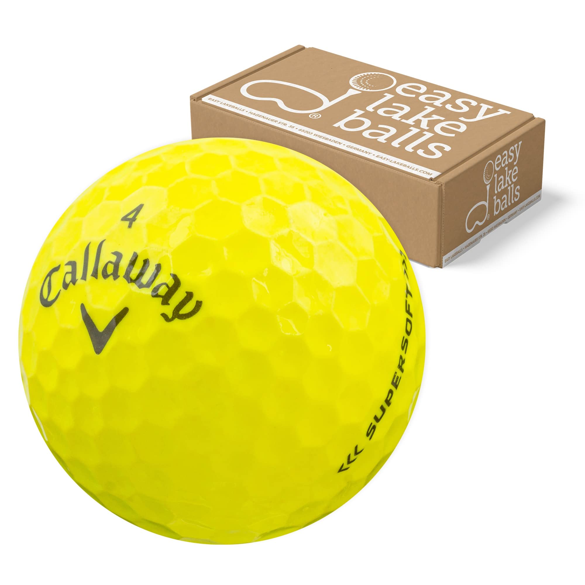 25 Supersoft GELB LAKEBALLS QUALITÄT AAA/AA – SOFTE Distance GOLFBÄLLE