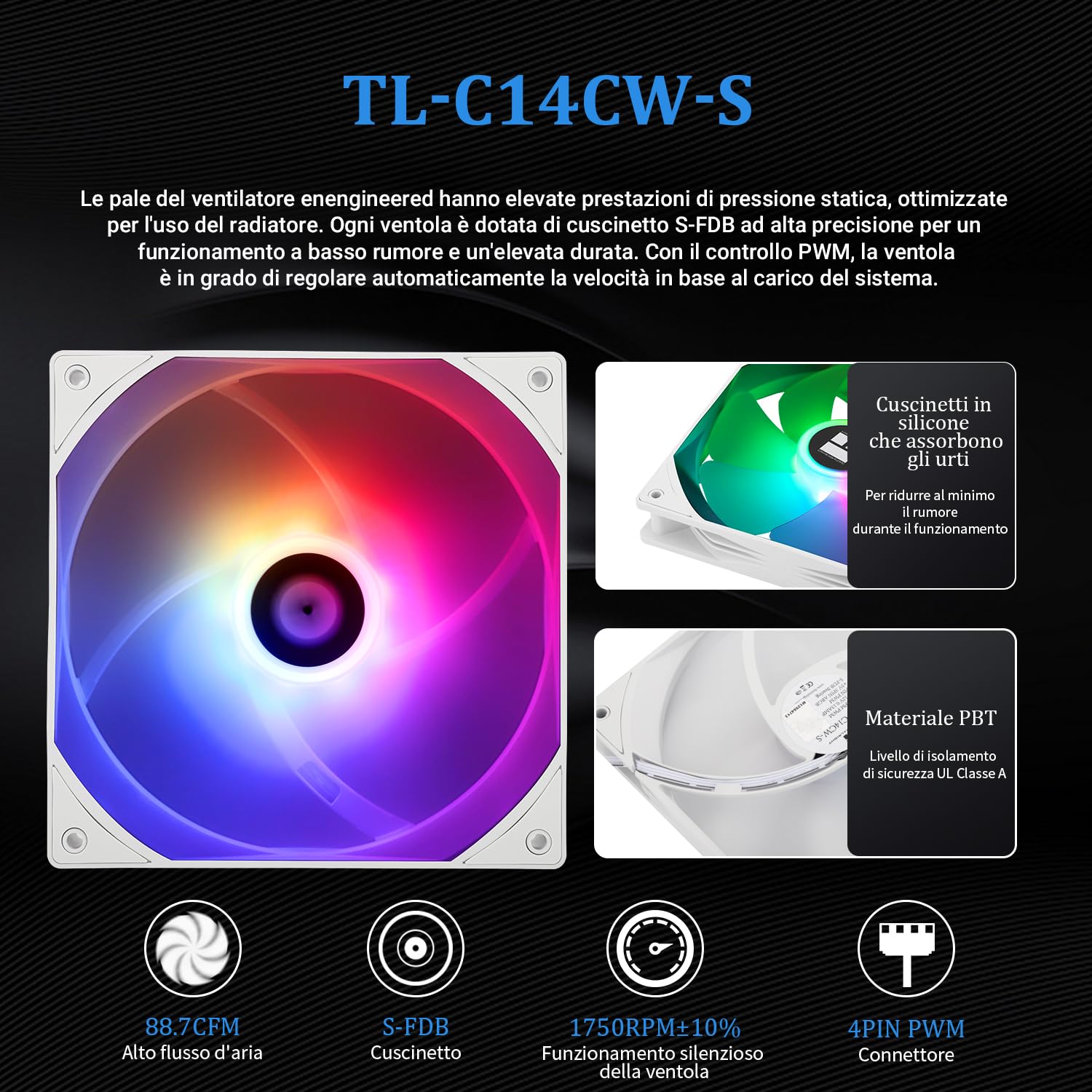 TR FW280 ARGB biały-280 mm AIO CPU Chłodnica cieczy, ekran LCD IPS o rozdzielczości 320x240, do AM4/AM5/Intel LGA1700/1851, magnetyczny chłonny ekran LCD o przekątnej 2,4 cala do zdjęć - biały,