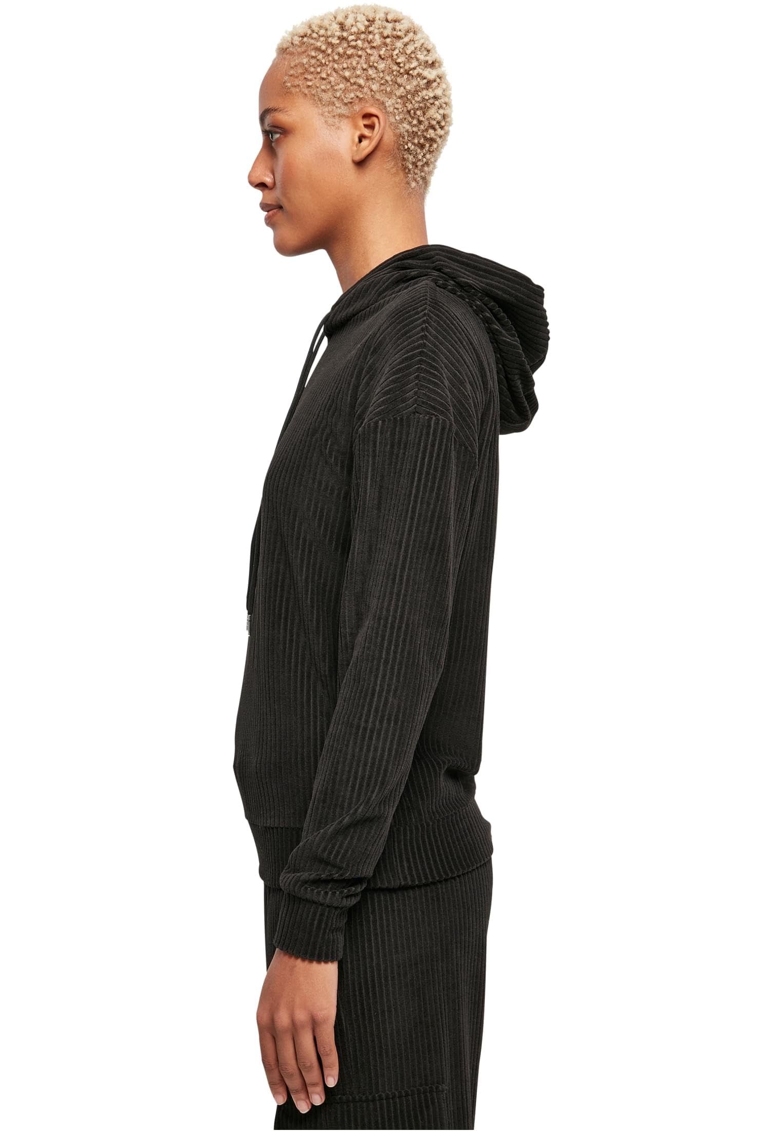 Urban Classics Damen Ladies Velvet Rib Hoody