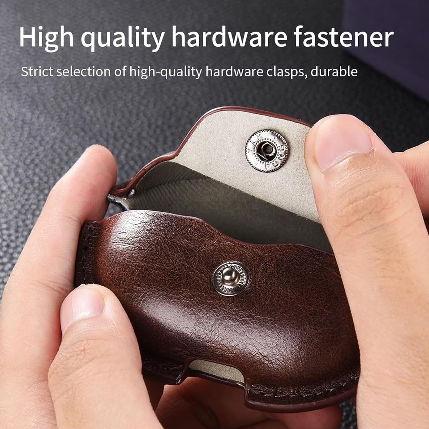 Headphones Cases for Huawei Free Clip 2 Case Cover,Earphone Protective Cover,Scratch-Proof,Shock-Proof Business PU Leather Cases Covers for Huawei Free Clip 2