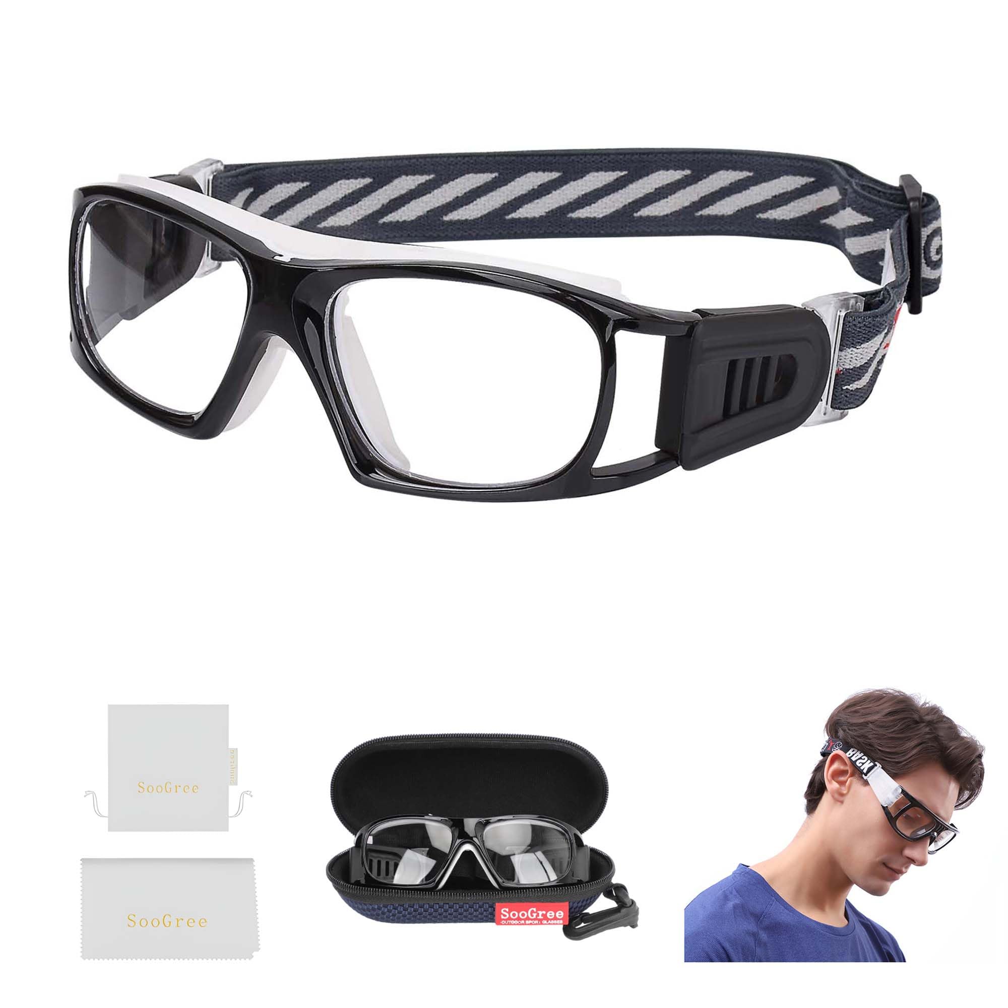 Sport Goggles Basketball Soccer Football Protective Eyewear Safety Goggles Adult Racquetball Goggles Lens Replaceable
