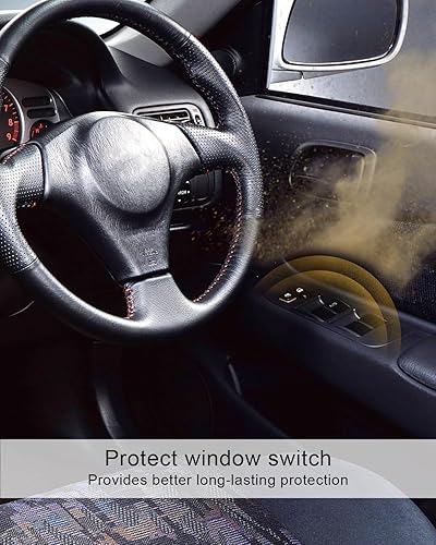 Miniatura 4 de HUQUZN Cubierta de bisel para interruptor de ventana de puerta lateral izquierda delantera para Toyota Corolla CE LE S 1998-2002, placa de ajuste de