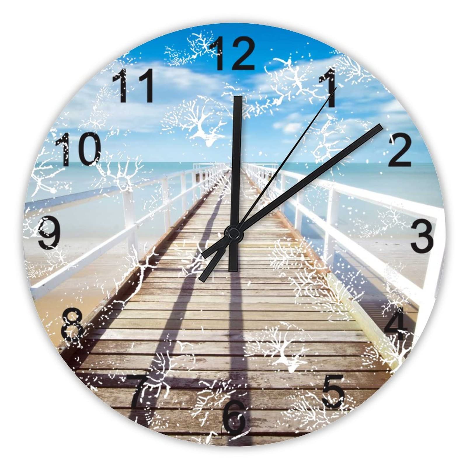 Horloge murale silencieuse pour cuisine et bureau | 40,6 cm