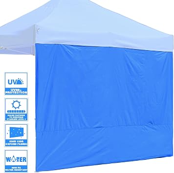 InstaHibit 1 Pack Side Wall for 10x10 Ft EZ Pop Up Canopy Tent UV50+