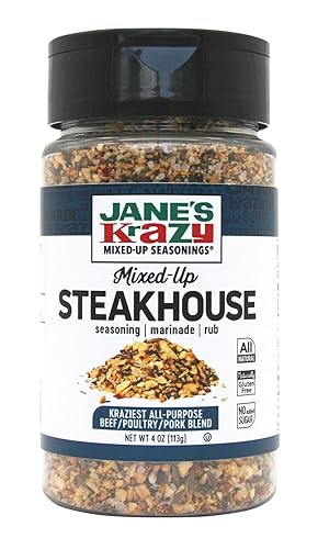 Janes Krazy Seasonings Mezclado para condimentos de casa de vapor 4 onzas Janes Krazy Seasonings Mezclado para condimentos de casa de vapor 4 onzas