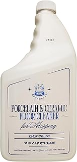 Porcelain & Ceramic Tile Floor Cleaner - Mop Soap Concentrate for mopping - Streak-Free Clean, Ph Neutral and non-Toxic - Safe for Marble, Travertine, Limestone - 32 fl oz (1-qt)