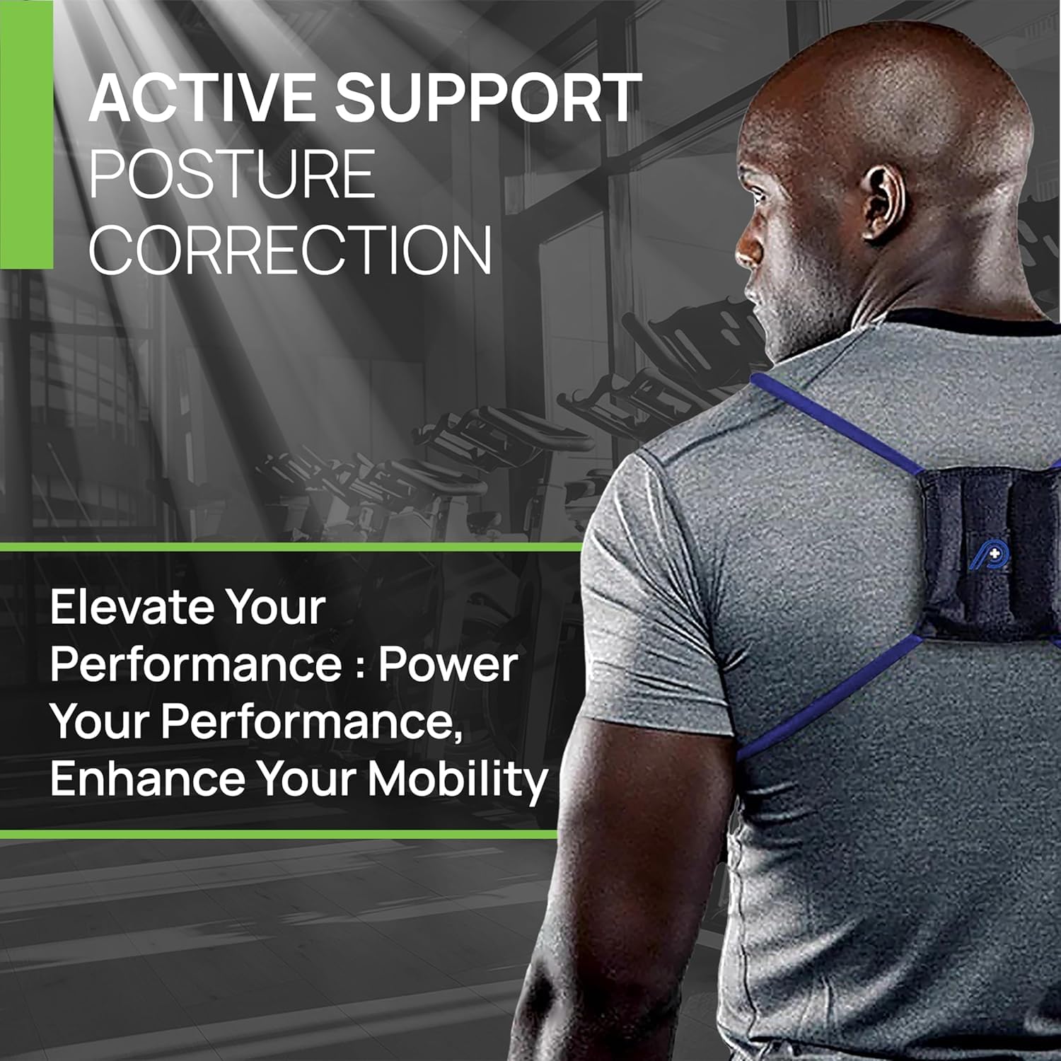 PRIMEKINETIX PostureMedic Dynamic Posture Corrector - Active Resistance Training System for Upper Back Strengthening & Shoulder Alignment - Stretches Chest, Strengthens Back - Doctor Recommended - Size S (Red)