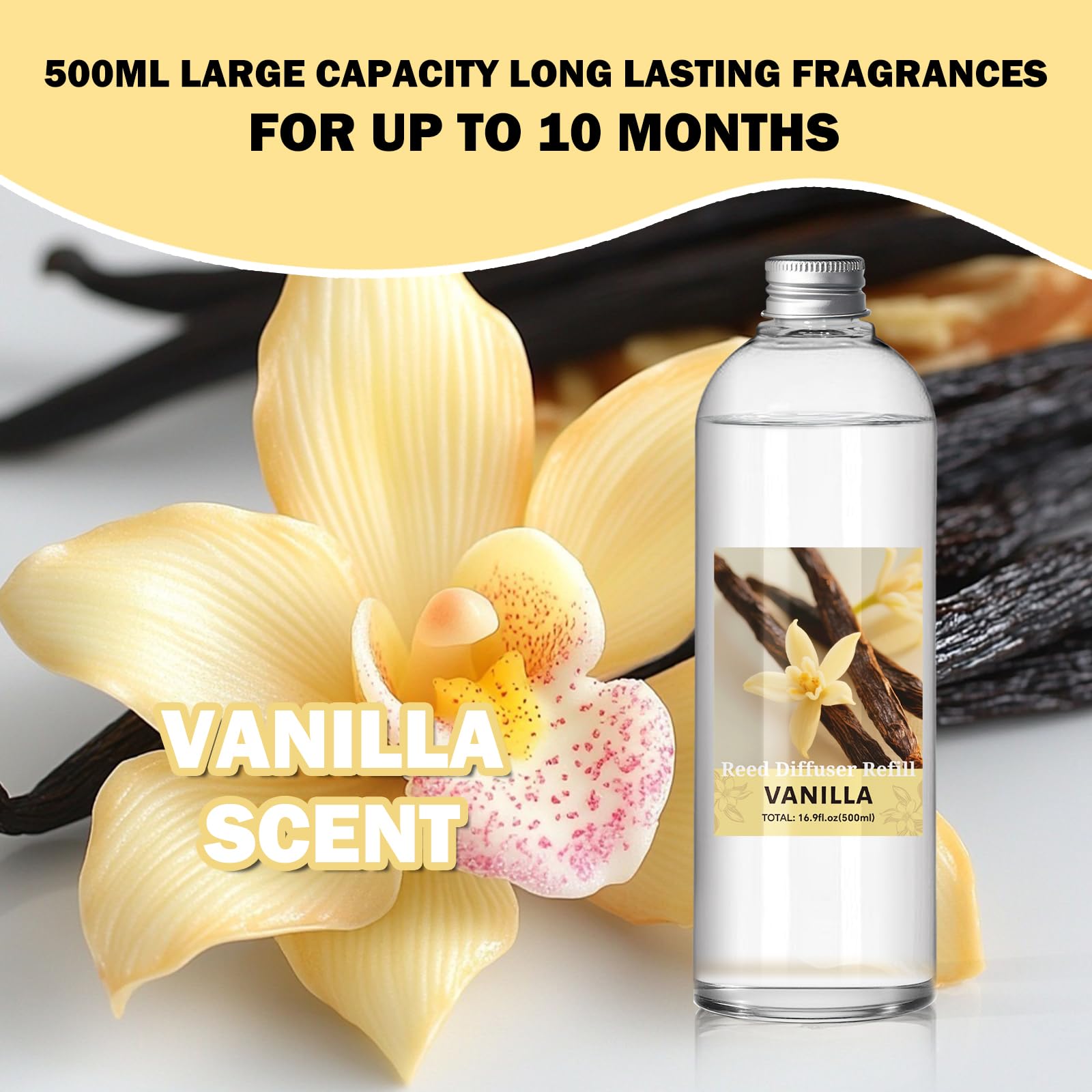 SCENTORINI Raumduft Nachfüller Ozean 500ml, Duftöl Nachfüllflasche für Diffuser – Langanhaltender Aroma Refill für Wohnzimmer, Schlafzimmer, Badezimmer