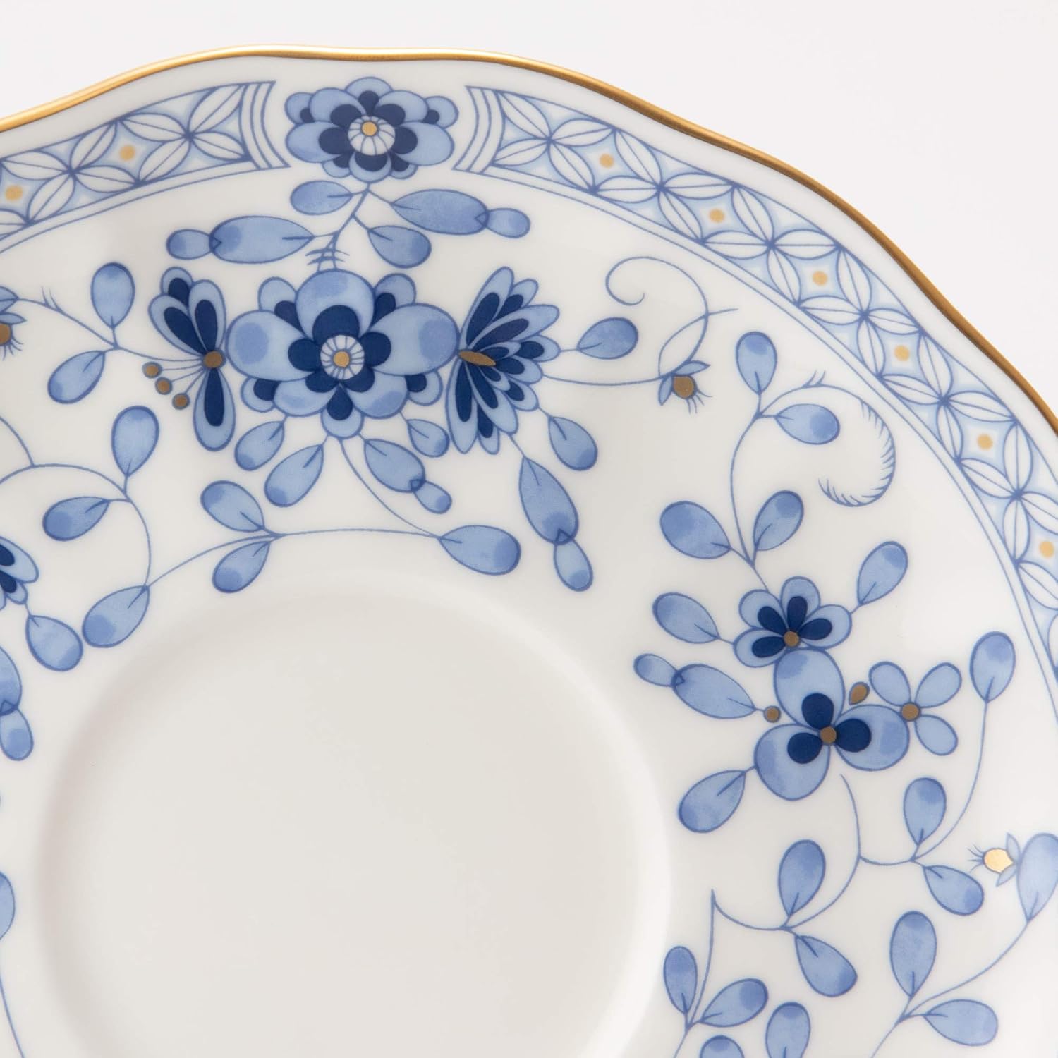 Narumi 9682-1394 Cup Saucer, Milano, Blue, Diameter 6.3 inches (16 cm), For Tea Coffee Morning, Made in Japan