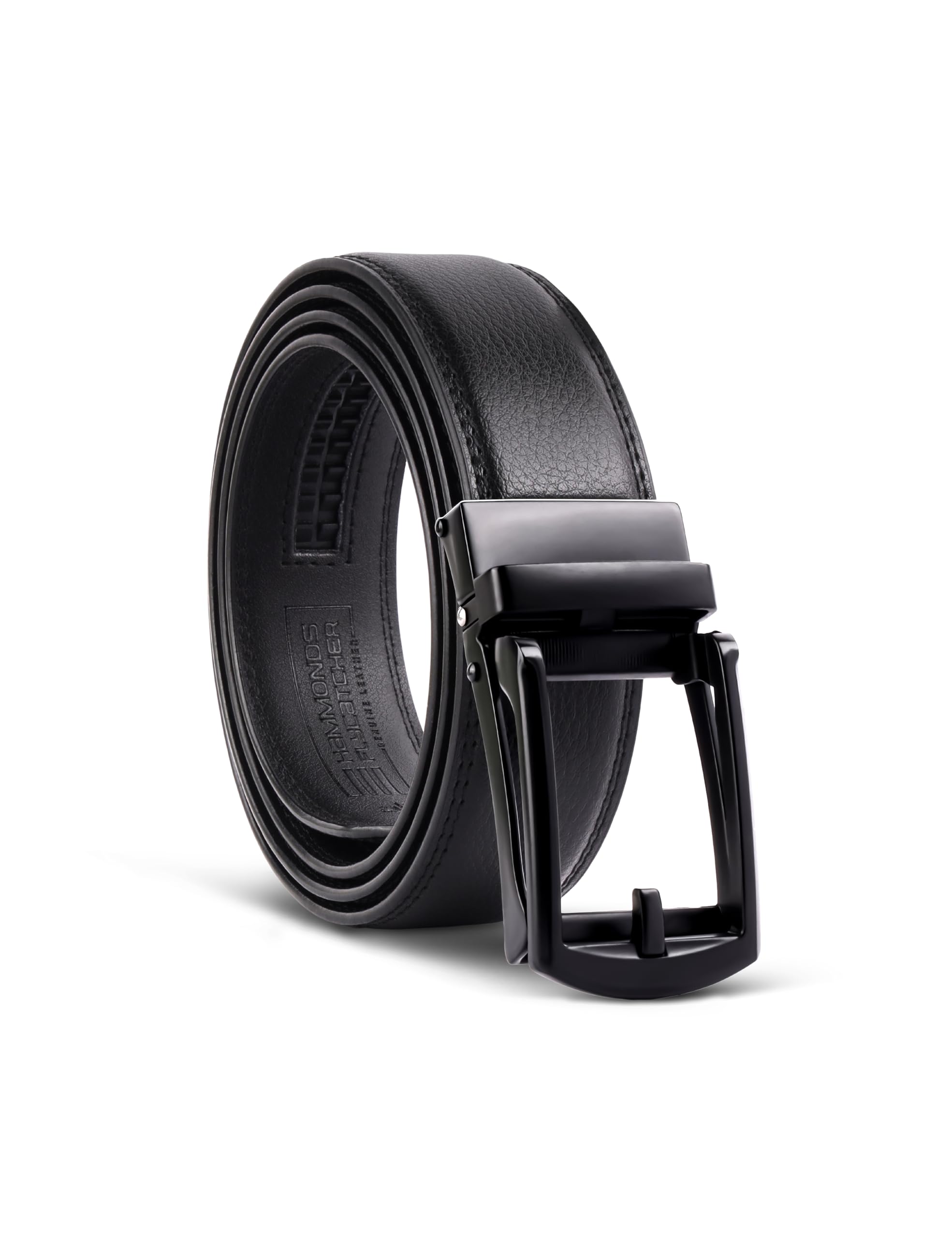 Genuine Leather Belt for Men - Adjustable Waistband upto 46 Inches, 1.5" Width