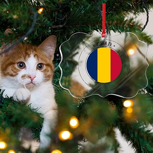 Vista 63 de Bandera de Curazao - Adorno para árbol de Navidad, bandera nacional, decoración de árbol de Navidad de Curazao, recuerdo acrílico, adorno colgante