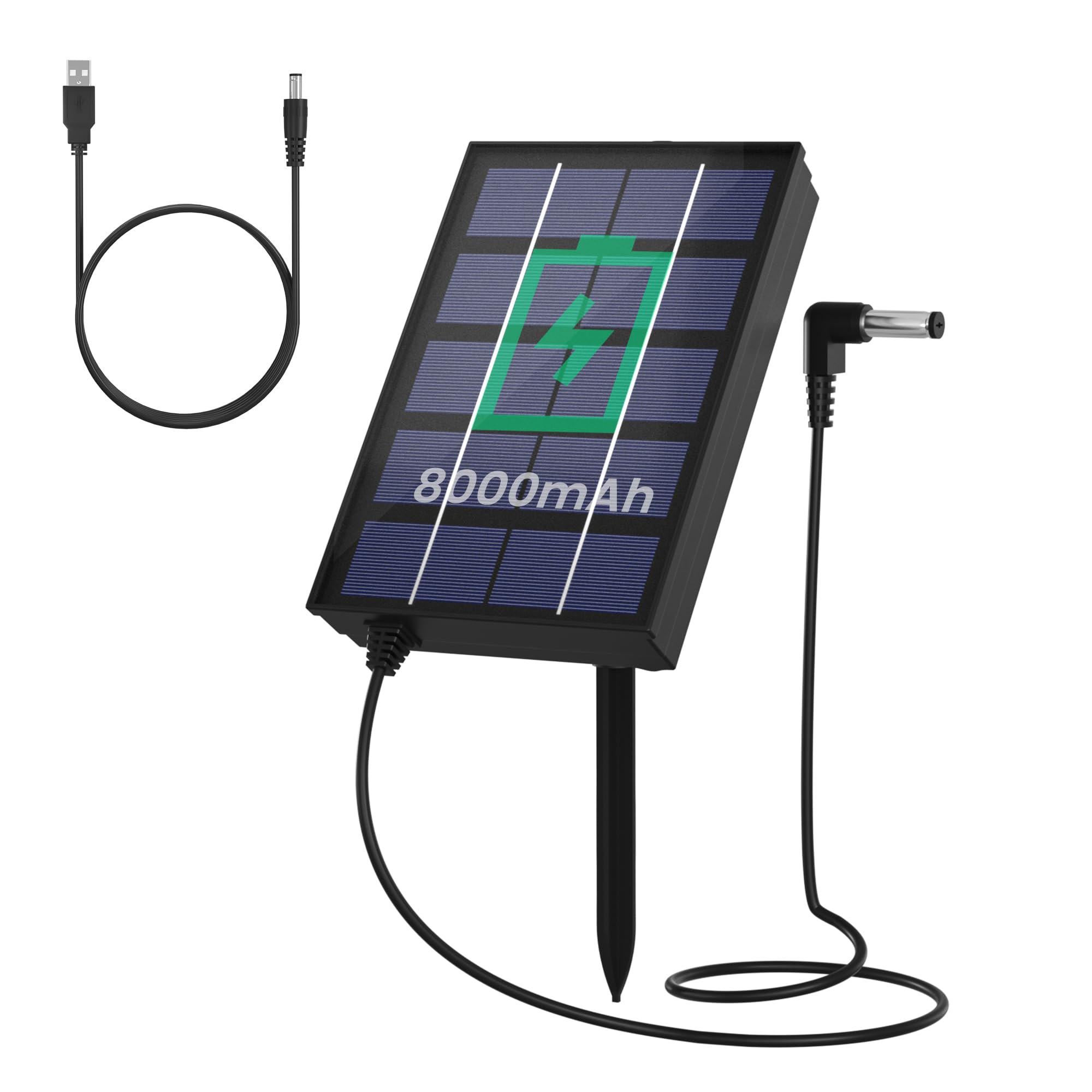 Chicken Coop Door Solar Panel, Solar Panel Built-in 8000mAh Battery for Automatic Chicken Coop Door-image-8