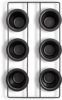 Mrs. Anderson's Baking 6-Cup Popover Pan, Carbon Steel with Non-Stick Coating, PFOA Free, 15.75 x 9 x 2.25-Inches