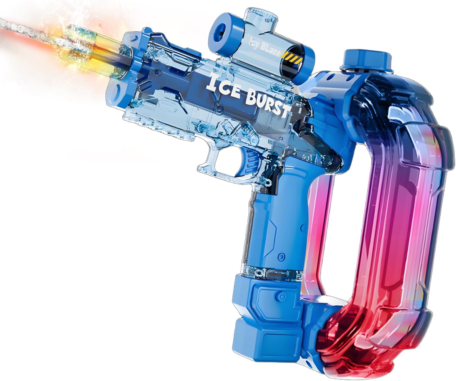 2026 Electric Water Gun for Adults Kids, Automatic Squirt Water Gun Summer Outdoor Beach Pool Toys for Boys 8+, Powerful Water Pistol Party Family Backyard Game Gifts (Ring Blue)