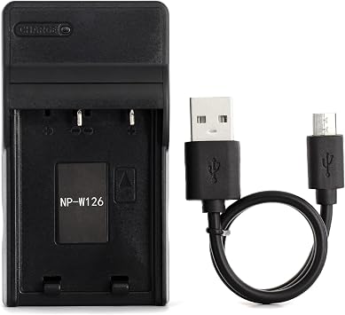 NP-W126 USB Charger for Fujifilm FinePix HS30, FinePix HS30EXR, FinePix HS33EXR, FinePix HS35EXR, FinePix HS50EXR, X-A1, X-E1, X-E2, X-M1, X-Pro1, X-T1, X-T10 Camera and More