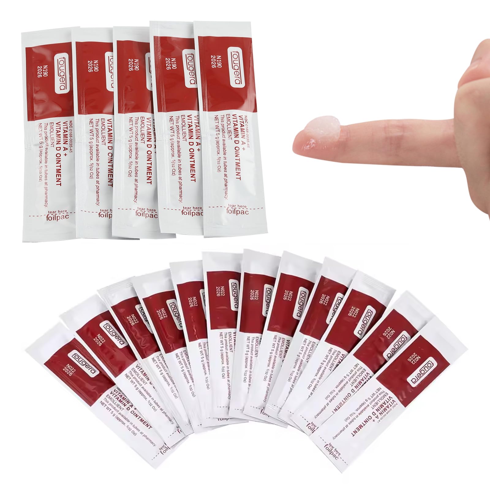 Tattoo Scar Repair Gel Cream - 50 Pack Professional Aftercare Vitamins A D Ointment for Tattoo Healing Removal
