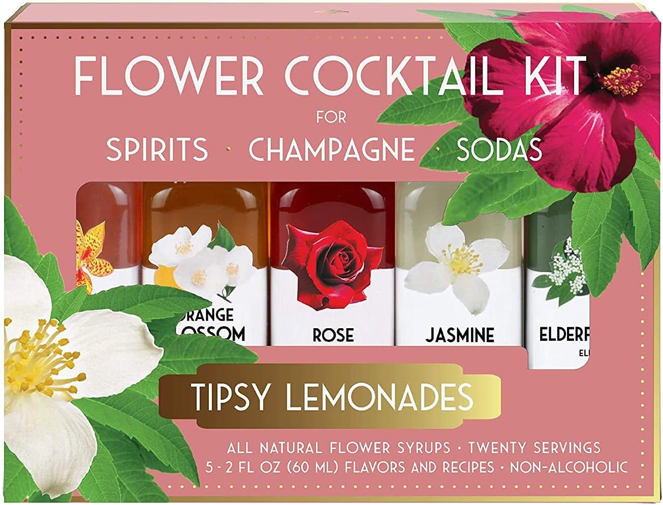 Natural Floral Elixir Co. Cocktail Kit for Tipsy Lemonades