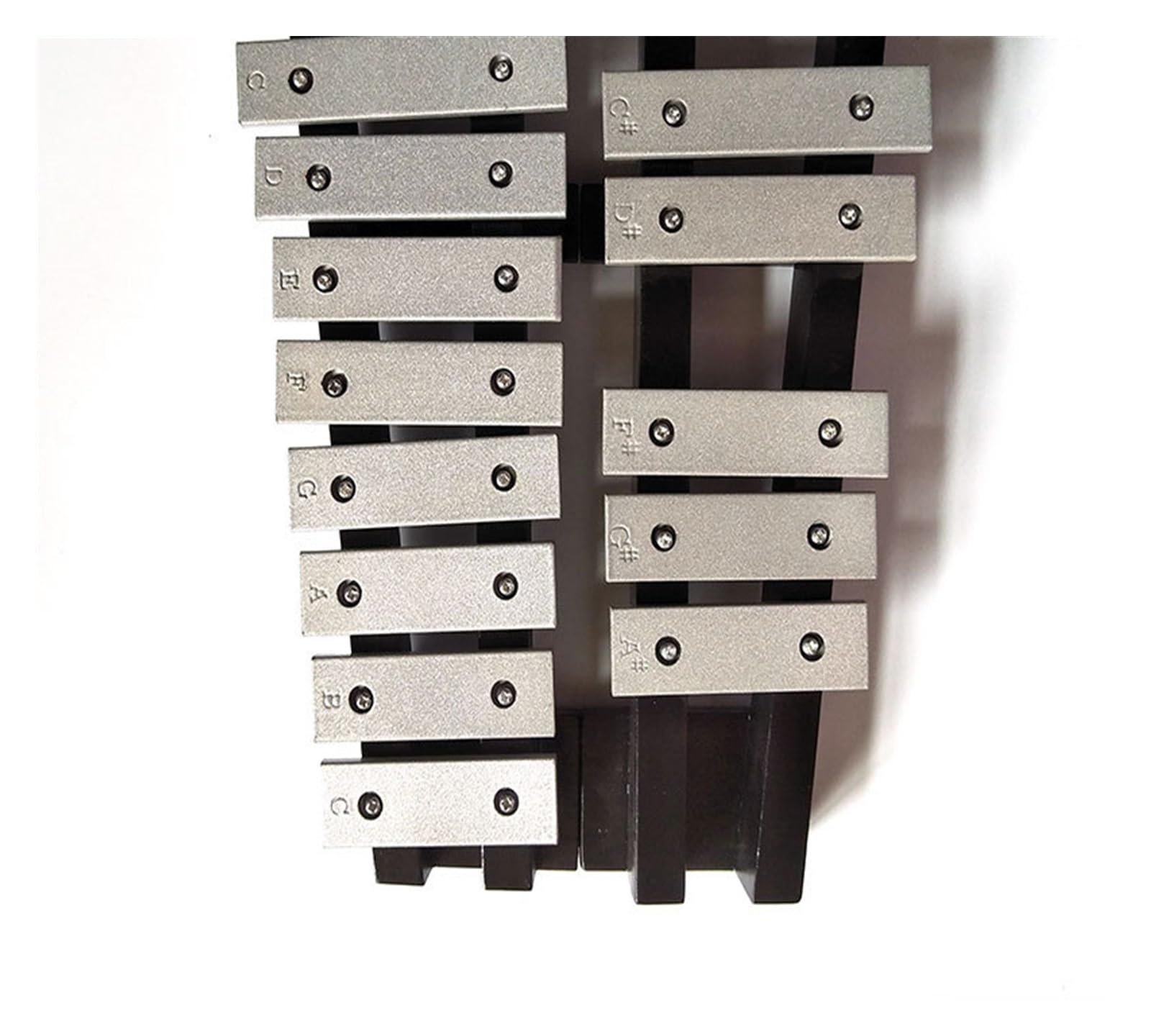xilofono ​Legno Strumento Didattico per Pianoforte con Piastra in Alluminio Battuto A Mano A 30 Toni, Strumento A Percussione Carillon Tipo Scala