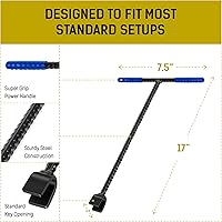 Vista 4 de LOSTRONAUT Llave de medidor de agua de 17 pulgadas, herramienta profesional de jardín y fontanería para abrir y cerrar válvulas con facilidad