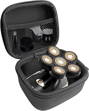 Hard Case Compatible with Roziahome Upgrade Electric Razor Men Wet and Dry Bald Head Shaver 5 in 1 Grooming Kit Mens Electric Shaver Cordless Rechargeable Head Shavers