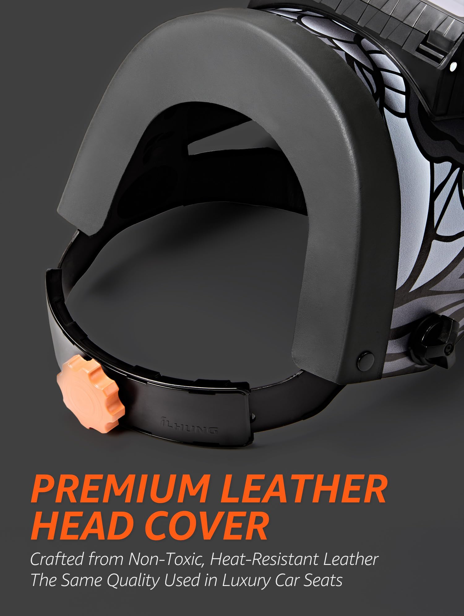 Casco de soldadura con oscurecimiento automático, ligero, tono #4/9-13, con bolsa (retaque)