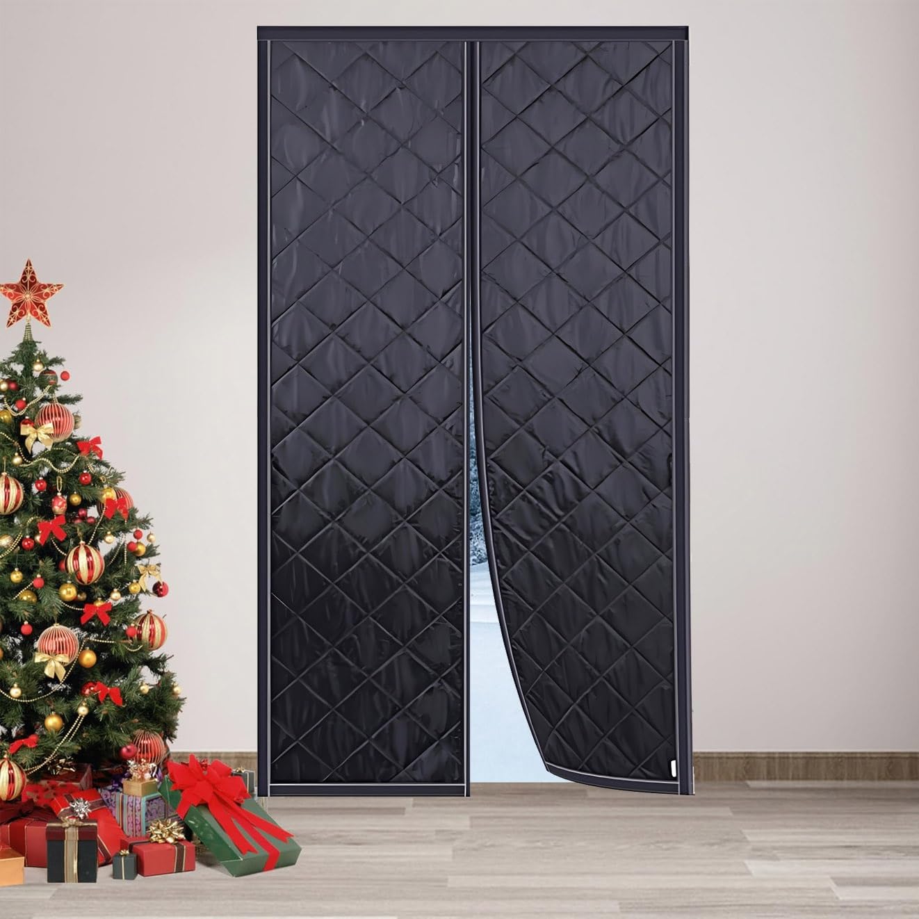 Kit d'isolation pour porte de garage contre les courants d'air et le froid