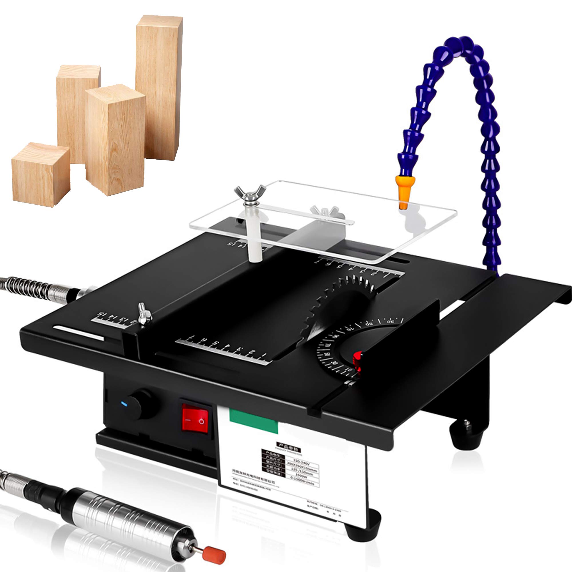 1800W Mini Precision Table Saws, Multifunctional Wood Working Bench,Electric Polisher Grinder, CE/FCC/CCC/PSE