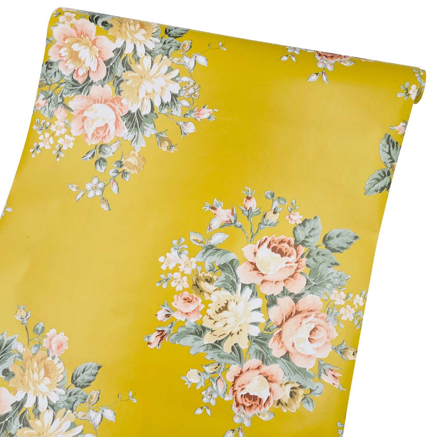 Papier d'étagères adhésif et revêtement de meubles imperméable (600 x 45 cm)