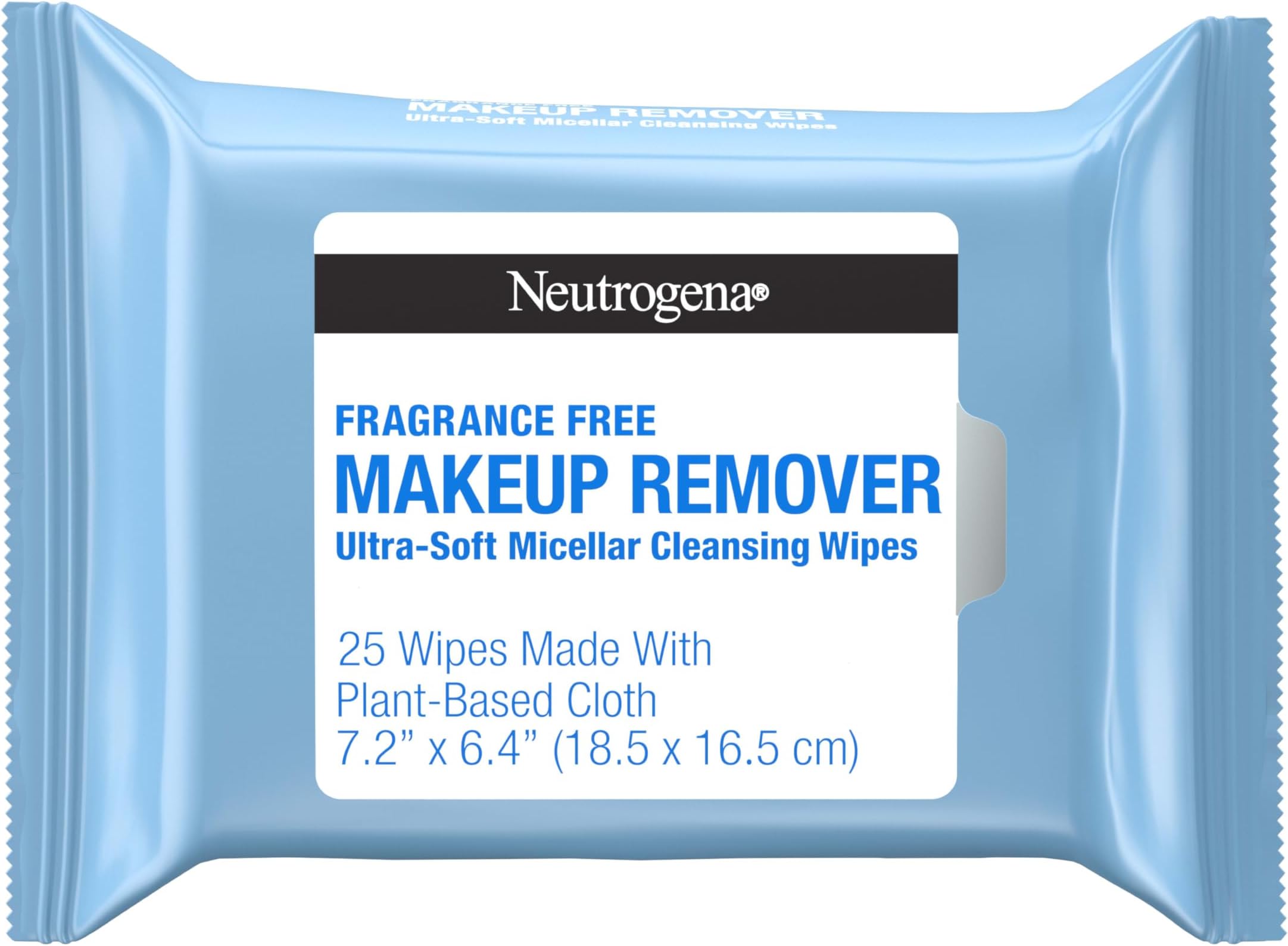 Makeup Remover Cleansing Towelettes, Fragrance Free, 25 Count