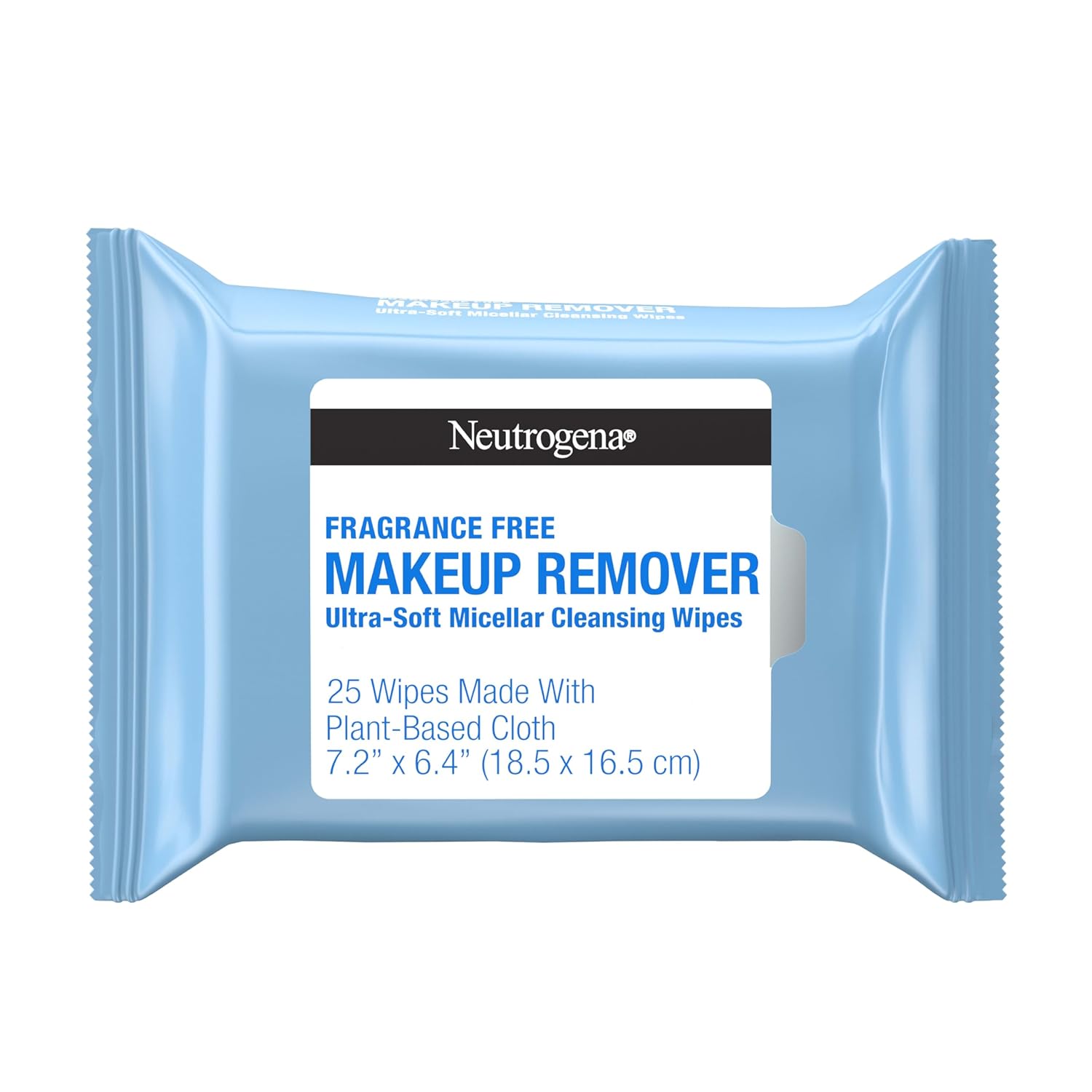 Neutrogena Fragrance-Free Makeup Remover Wipes, Daily Ultra-Soft Micellar Cleansing Wipes Gently Remove Oil & Waterproof Makeup, Hypoallergenic, Made with Plant-Based Cloth, 25 ct Neutrogena Fragrance-Free Makeup Remover Wipes, Daily Ultra-Soft Micellar Cleansing Wipes Gently Remove Oil & Waterproof Makeup, Hypoallergenic, Made with Plant-Based Cloth, 25 ct