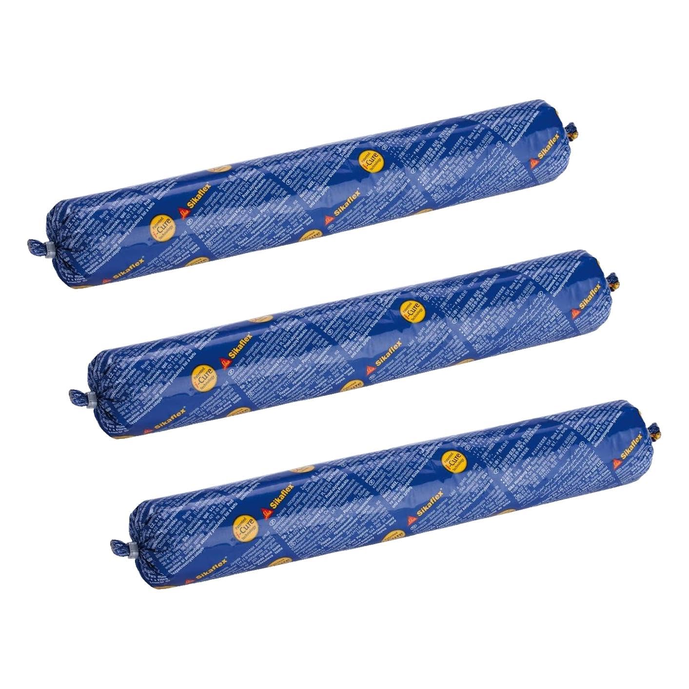 SIKA - Colle-mastic multi usage spécial Marine - Sikaflex 291i Blanc - Applications intérieures - Multi-matériaux - Sans solvant - Haute élasticité - Peut être peint - 400ml (Lot de 3)