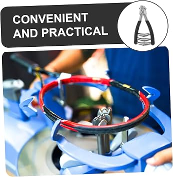 Milisten Badminton Stringing Machine with Manual Starting Clamps and Blocking Pliers Durable String Holder Clamp for Efficient Stringing of Rackets and Tennis Equipment
