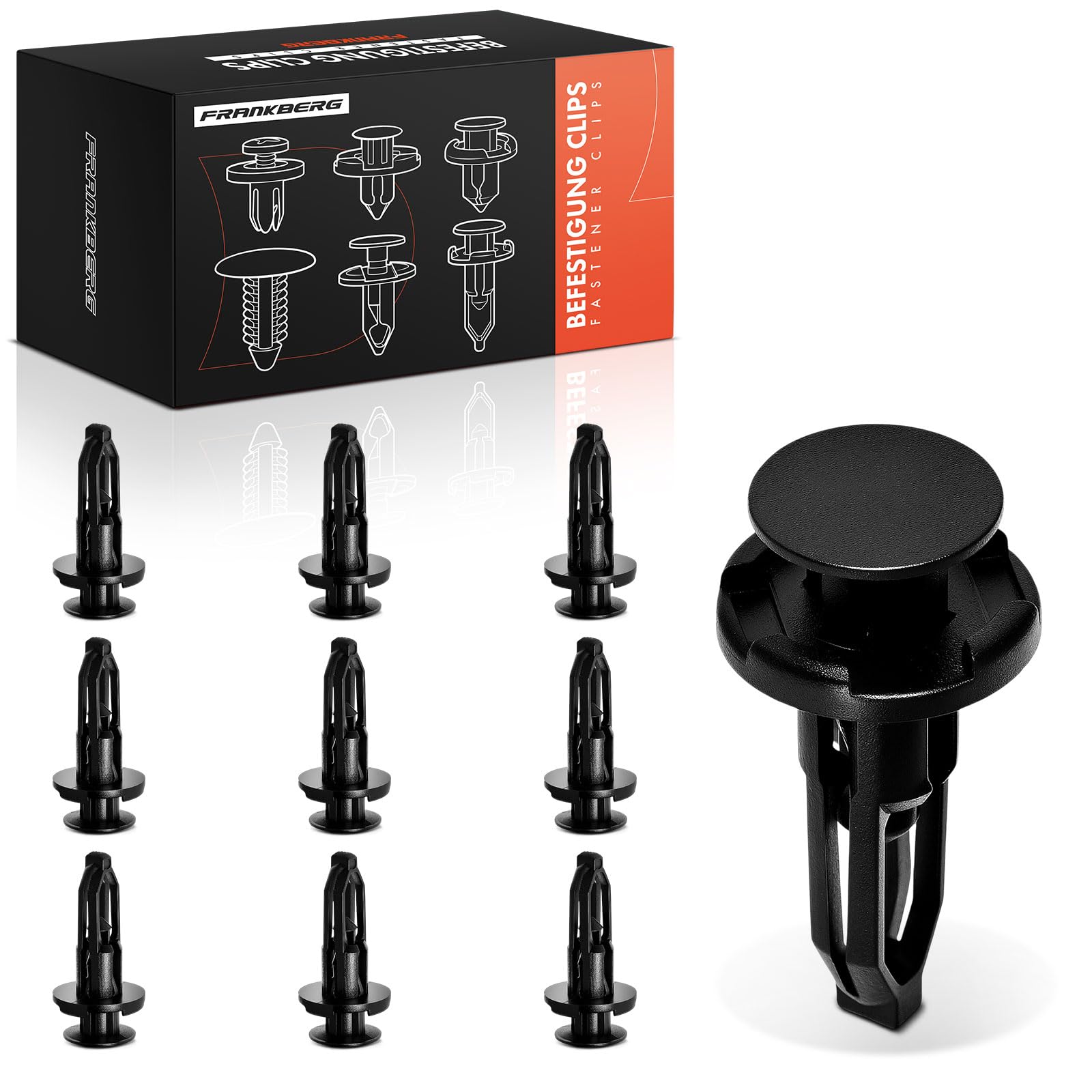 Clip de fixation pare-chocs agrafe aile plastique pour Yaris P13 - 7