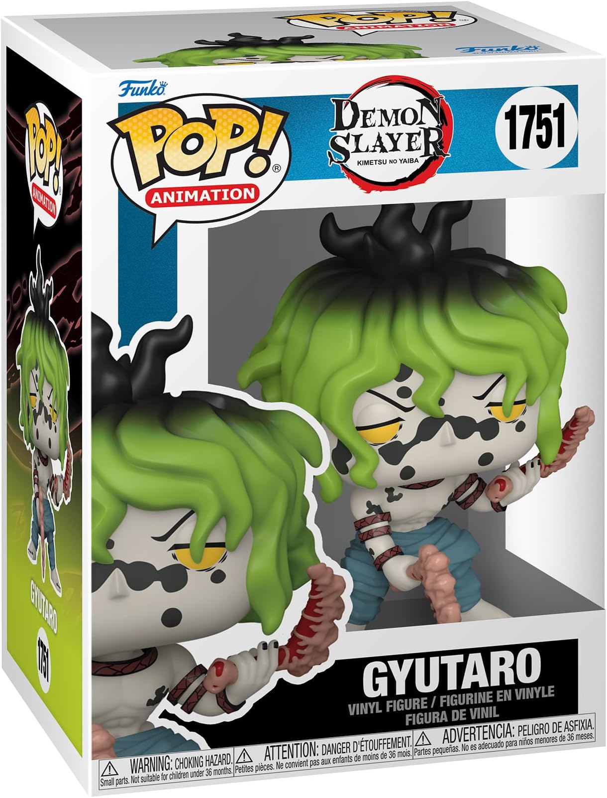 Funko Pop! Animation: DS - Gyutaro - Demon Slayer - Collectable Vinyl Figure - Gift Idea - Official Merchandise - Toys for Kids & Adults - Anime Fans - Model Figure for Collectors and Display