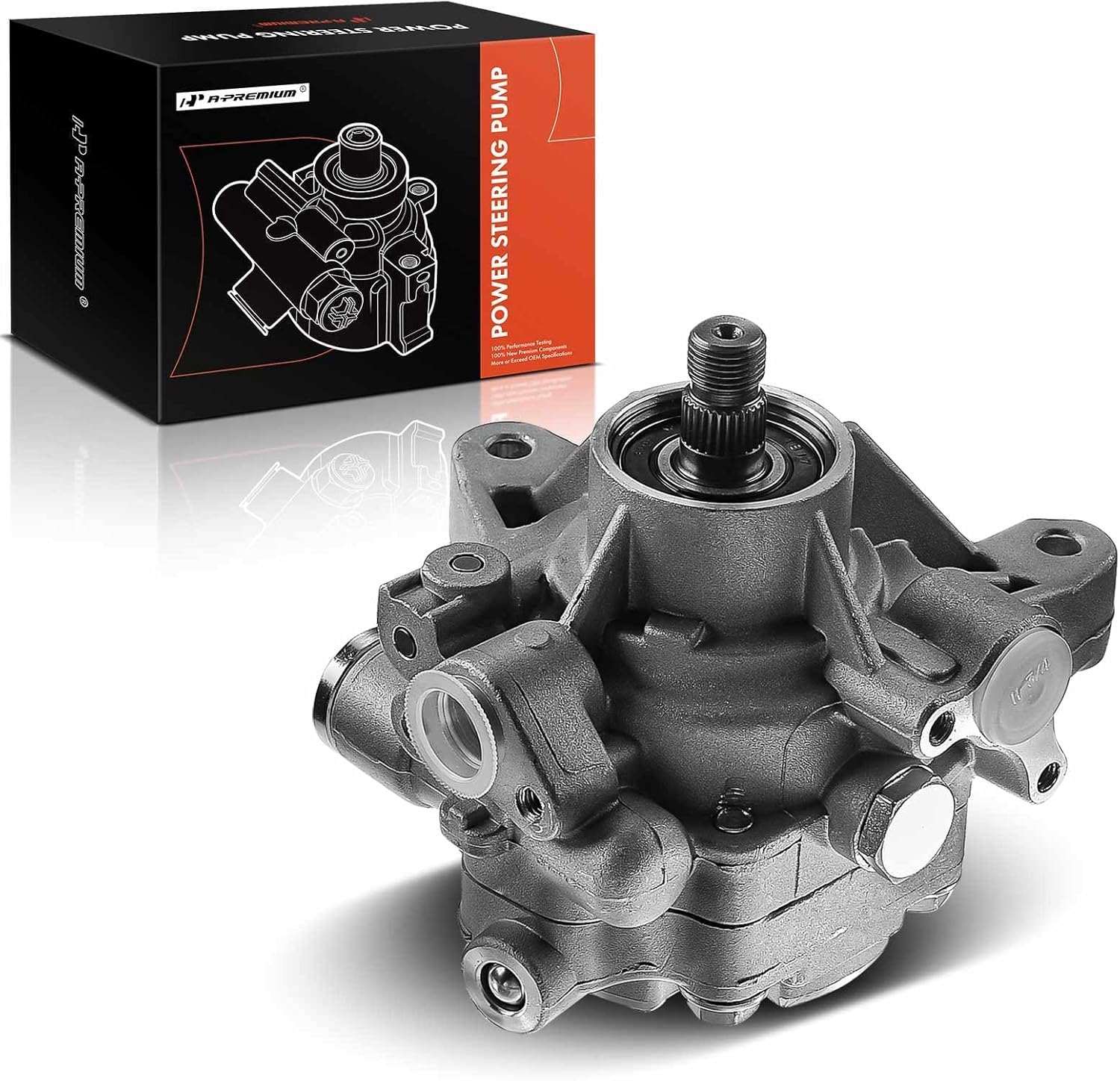 A-Premium Power Steering Pump Compatible with Honda CR-V 2003-2004, Element 2003-2005, L4 2.4L, Replace # 56100-PNB-A02