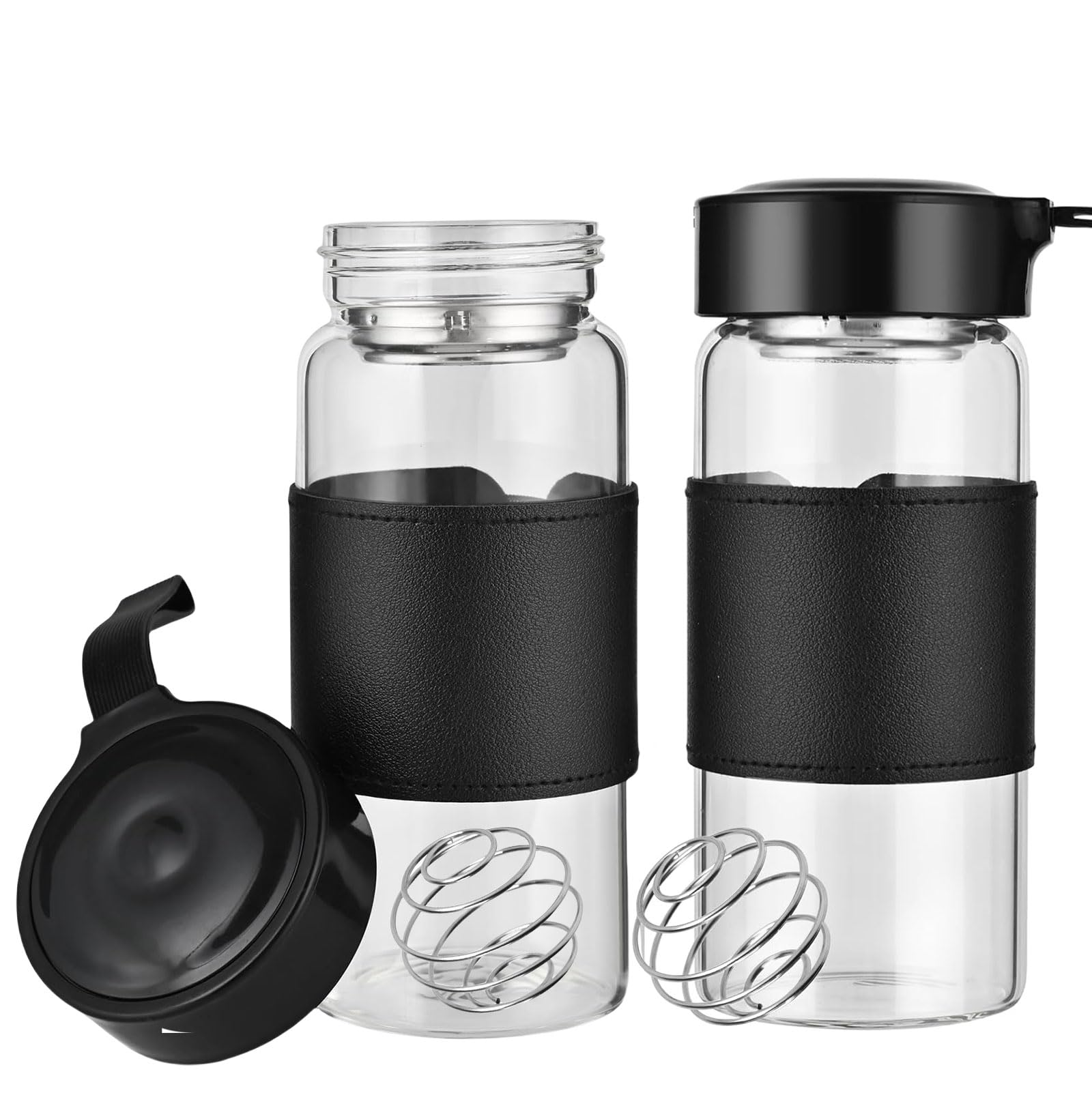 Shakes de fitness et proteines toujours réussis au bureau avec ce shaker en verre
