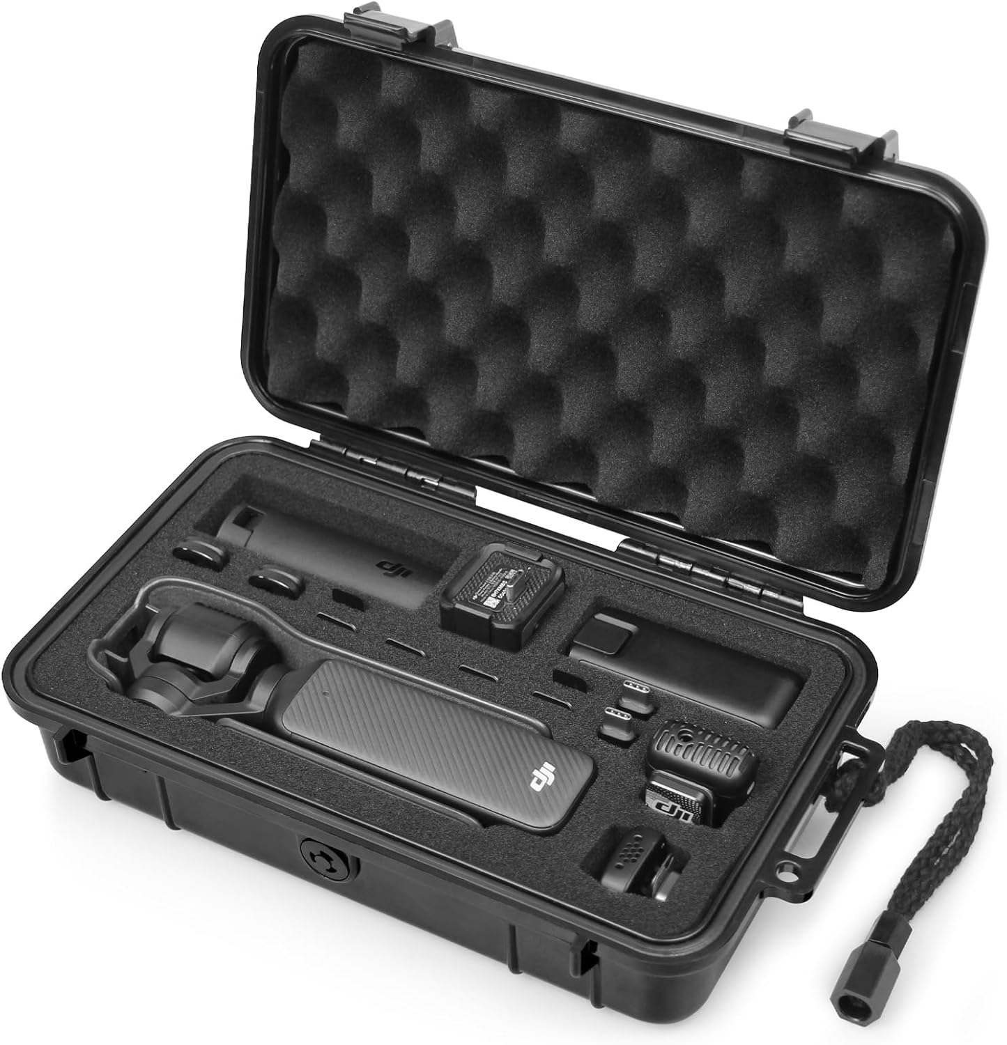 SYMIK Hard Carrying Case for DJI Osmo Pocket 4 / Pocket 3 / Xtra Muse | Waterproof Shockproof Hard Case, Portable Travel Storage Case with Wrist Strap, for DJI Pocket 4 / 3 / Xtra Muse Accessories