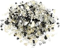 Vista 1 de Stanbroil - Vidrio ignífugo mezclado, 10 libras, Ónix Negro, Platino, Oro