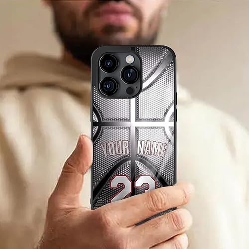 Miniatura 6 de Fundas de baloncesto personalizadas con número de nombre  iPhone 7 8 11 12 13 14 Pro Max Plus Mini Xr Xs SE Samsung Galaxy Z Flip 3 4 S21 S22 A02 03