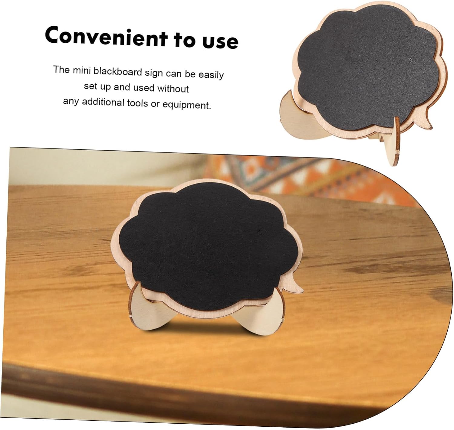 20pcs Mini Chalkboard Wooden Small Blackboard Signs for Buffet