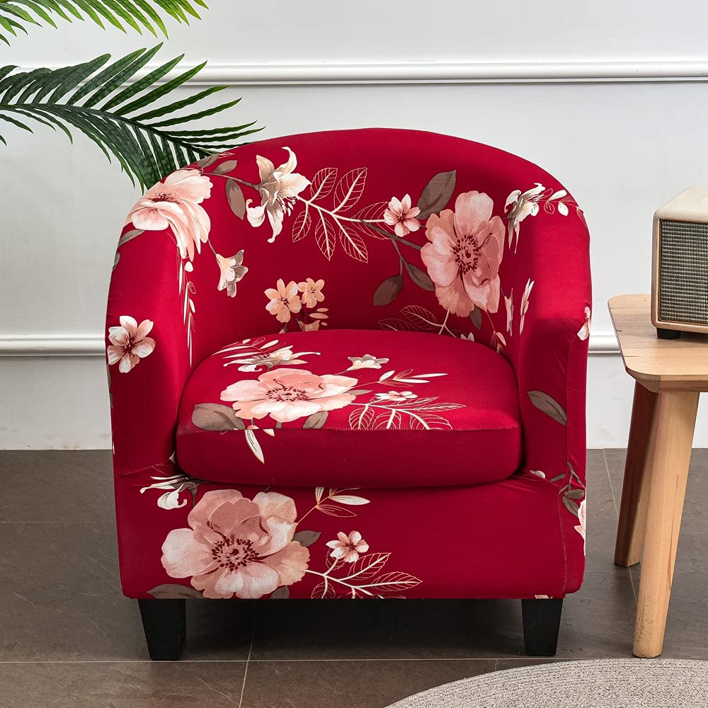 Housse Velours Extensible 2 Pièces Pour Fauteuil Chesterfield - Protection Antidérapante Avec Housse De Coussin Inclus