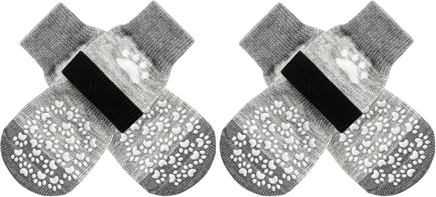 EXPAWLORER Dog Socks with Grips Double Sides Antislip Dog Gripper