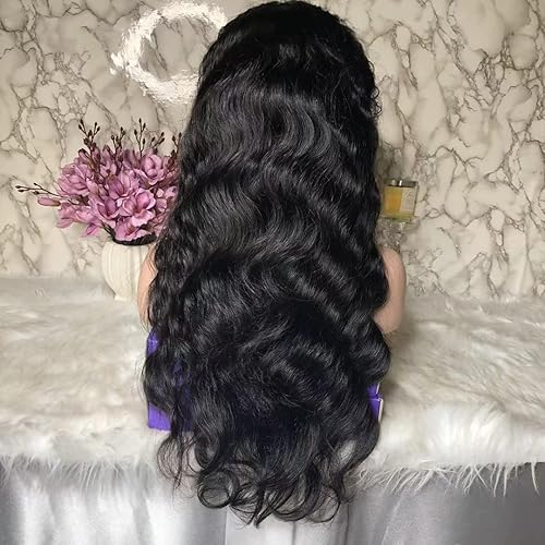 Miniatura 3 de Yokada Hair - Pelucas de cabello humano con encaje frontal 360 para mujeres negras, línea capilar prearrancada, densidad 180, encaje frontal,