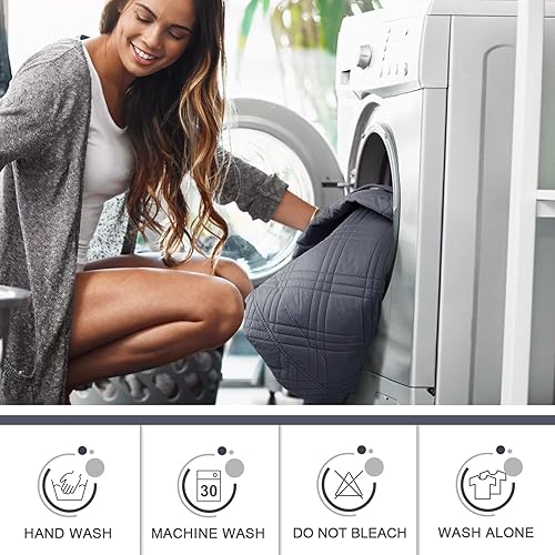 Miniatura 60 de TAOCOCO Funda para silla reclinable 100% impermeable, fundas antideslizantes para silla reclinable con bolsillo, protector de muebles lavable