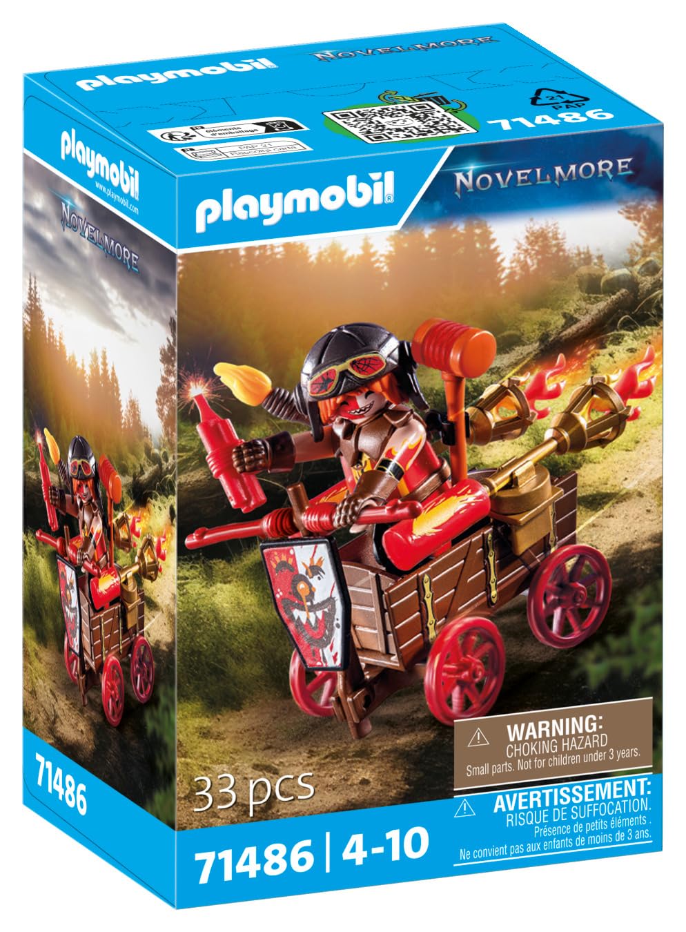 PLAYMOBIL 71486 Novelmore Carro de Kahboom, a Partir de 4 años