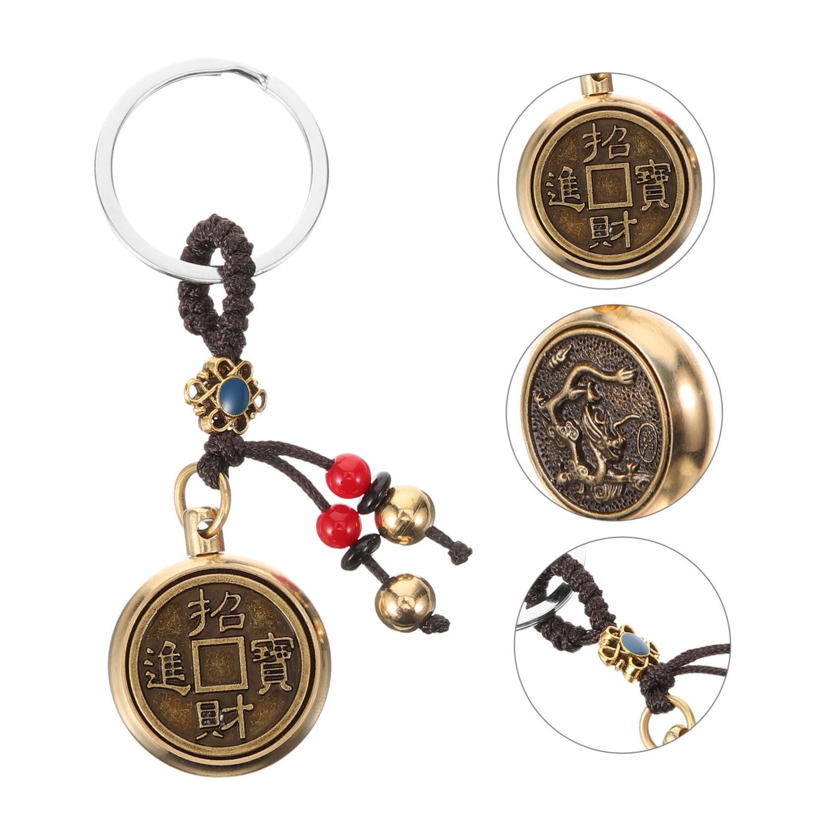 brelok, Pierścień, torebka, brelok, wiszący amulet, bransoletka Feng Shui, mosiądz