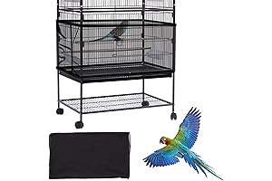 Daoeny Large Bird Cage Cover, Bird Cage Seed Catcher