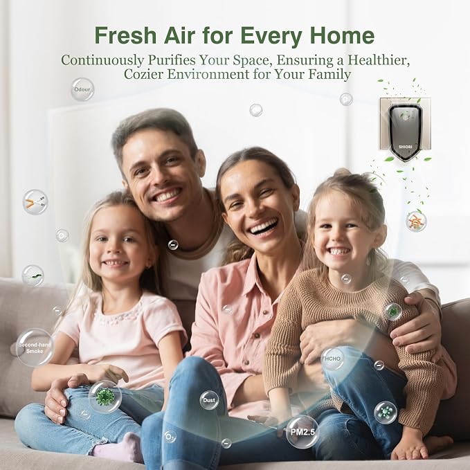 3 pack SHIORI purificador de aire portátil con tecnología de iones miniatura 4